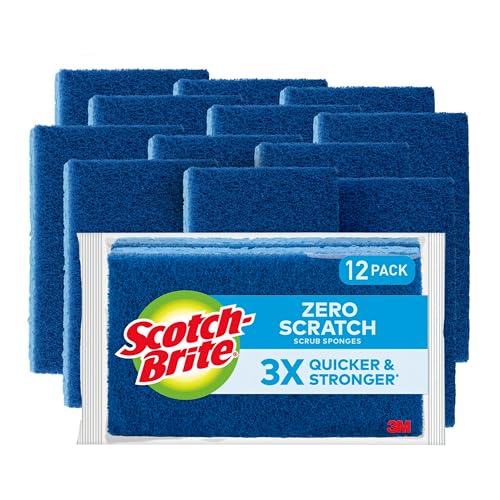Scotch-Brite Extra Large Scrub Sponge, Non-Scratch, 12 scrub sponges
