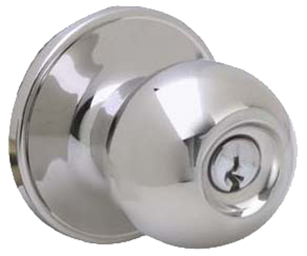 Schlage J54CNA625 Corona Knob, Bright Chrome