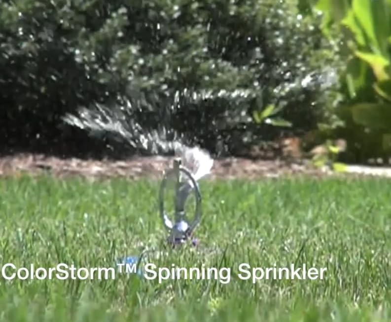 Dramm 15073 ColorStorm Spinning Sprinkler, Yellow