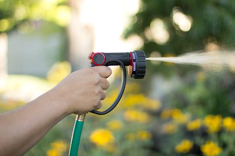 Orbit 58993 7-Pattern Watering Nozzle with Thumb Control, Black