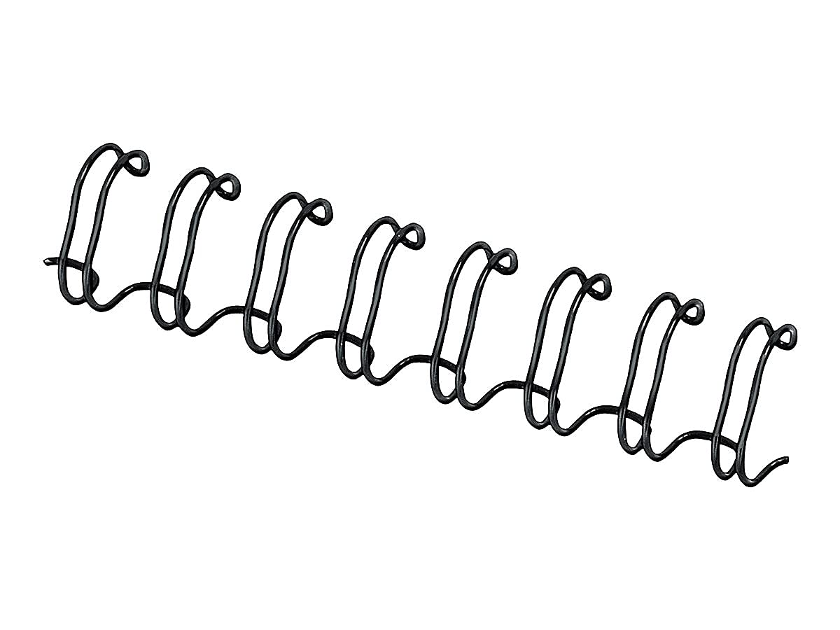 Fellowes 52541 Double-loop Wire-binding Combs, 3/8-Inch , 80 Sht Cap., 25/PK, BK