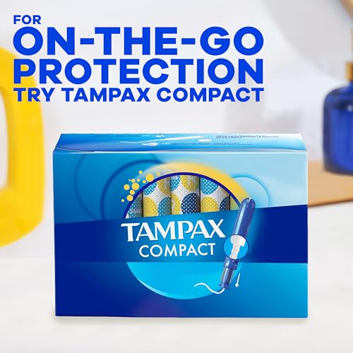 Tampax Pearl Tampons for Women Multipack, with LeakGuard Braid, Light/Regular Absorbency, Unscented, 204 Count (6 Packs of 34)