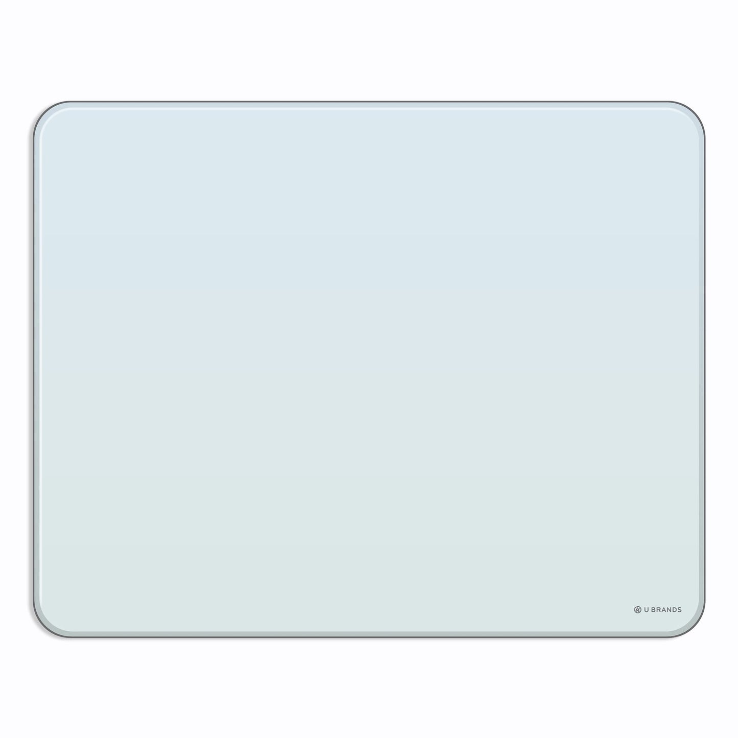 U Brands Magnetic Cubicle/Wall Glass Dry-Erase Board, 20 X 16 Inches, White Frosted Surface, Frameless