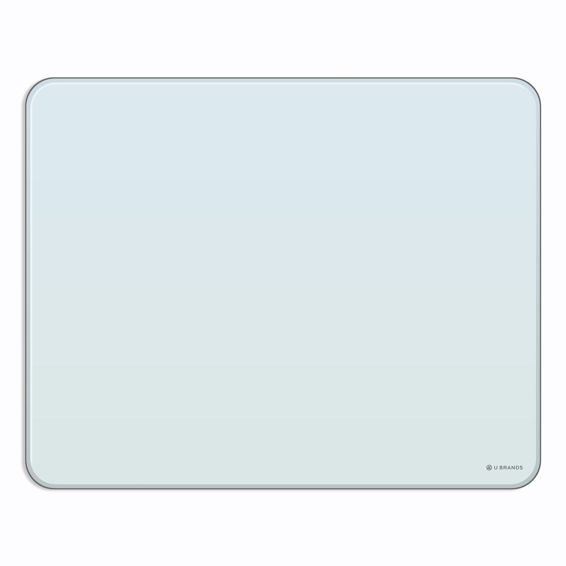 U Brands Magnetic Cubicle/Wall Glass Dry-Erase Board, 20 X 16 Inches, White Frosted Surface, Frameless