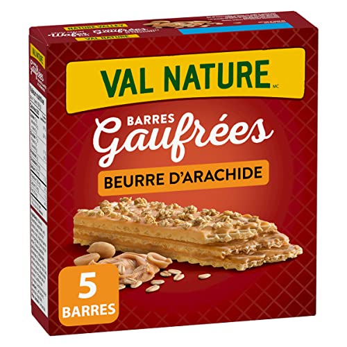 NATURE VALLEY Crispy Creamy Wafer Bars, Peanut Butter, 5 Count per box, 184g/6.5 oz., {Imported from Canada}