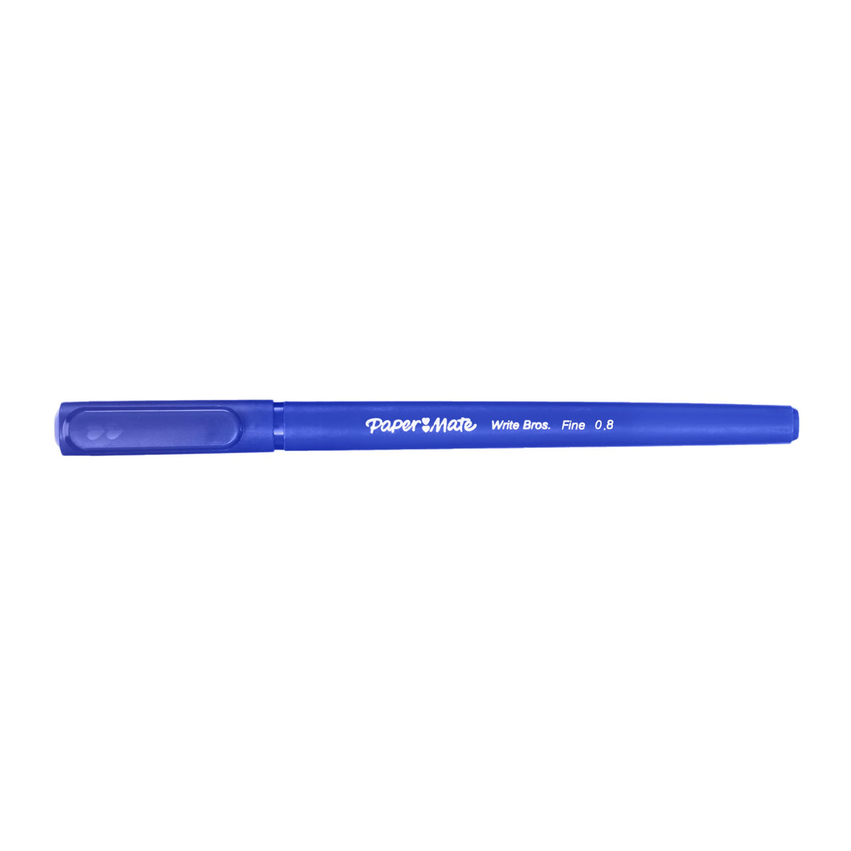 Paper Mate Write Bros Ballpoint Pens, Fine Point (0.8mm), Blue, 12 Count