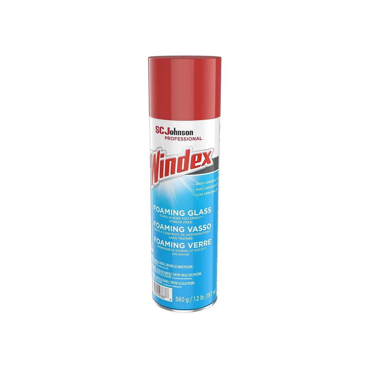 Windex Foaming Glass Cleaner, Fresh, 20 oz Aerosol Spray