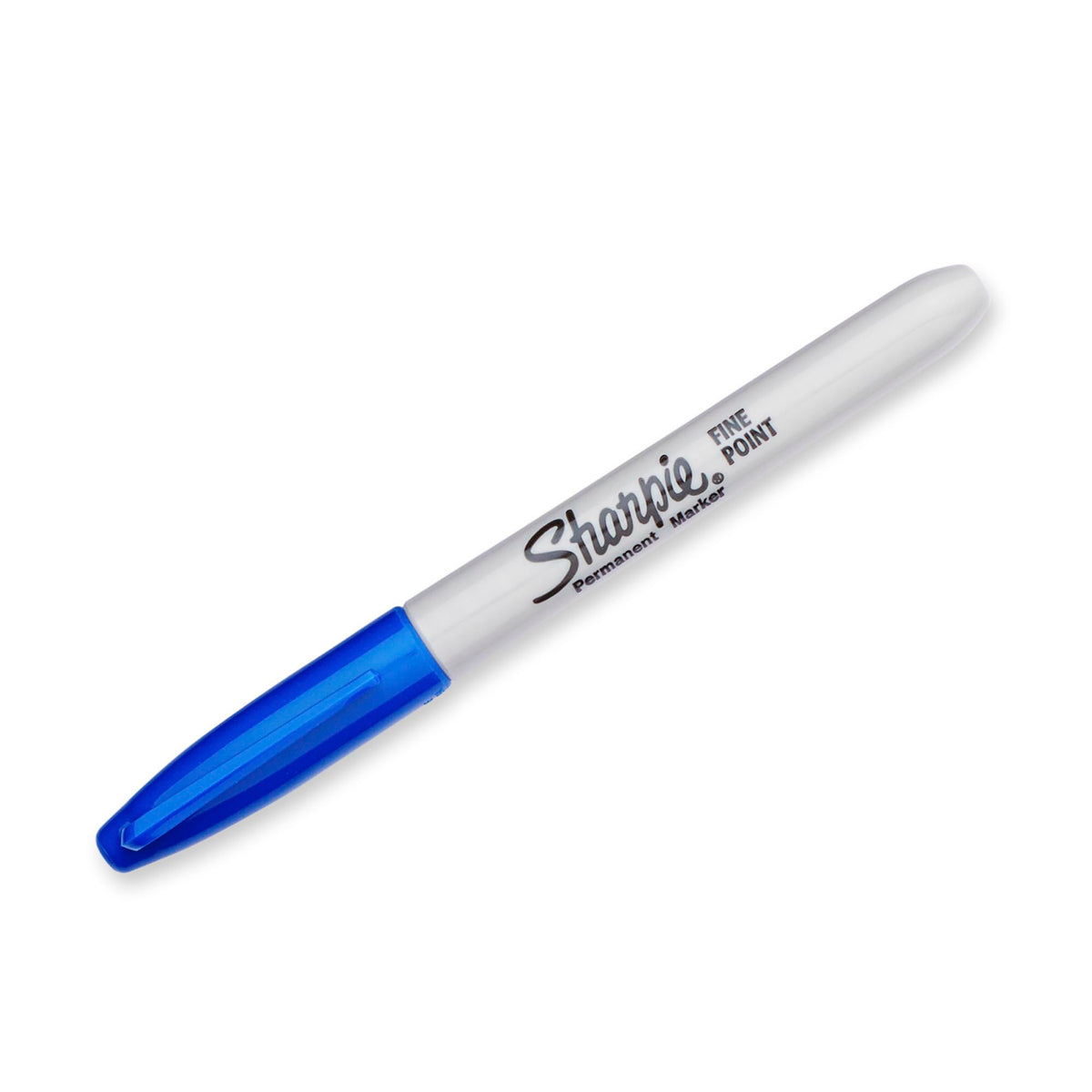 Sharpie Permanent Markers, Fine Point, Blue, Box of 36