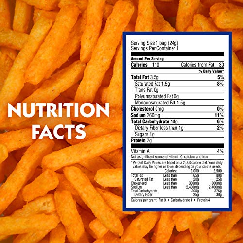 Andy Capp's Hot Fries, 0.85 oz, 72 Pack