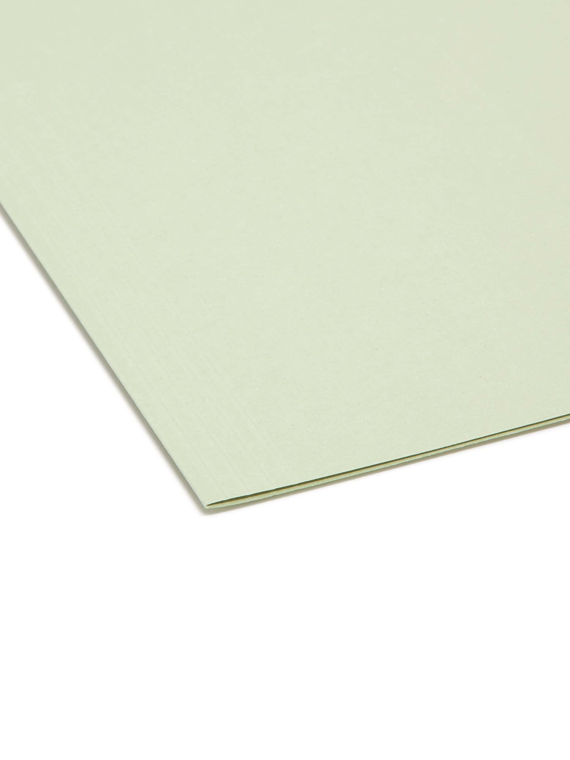 Smead FasTab Hanging File Folder, 1/3-Cut Built-in Tab, Legal Size, Moss, 20 per Box (64083)