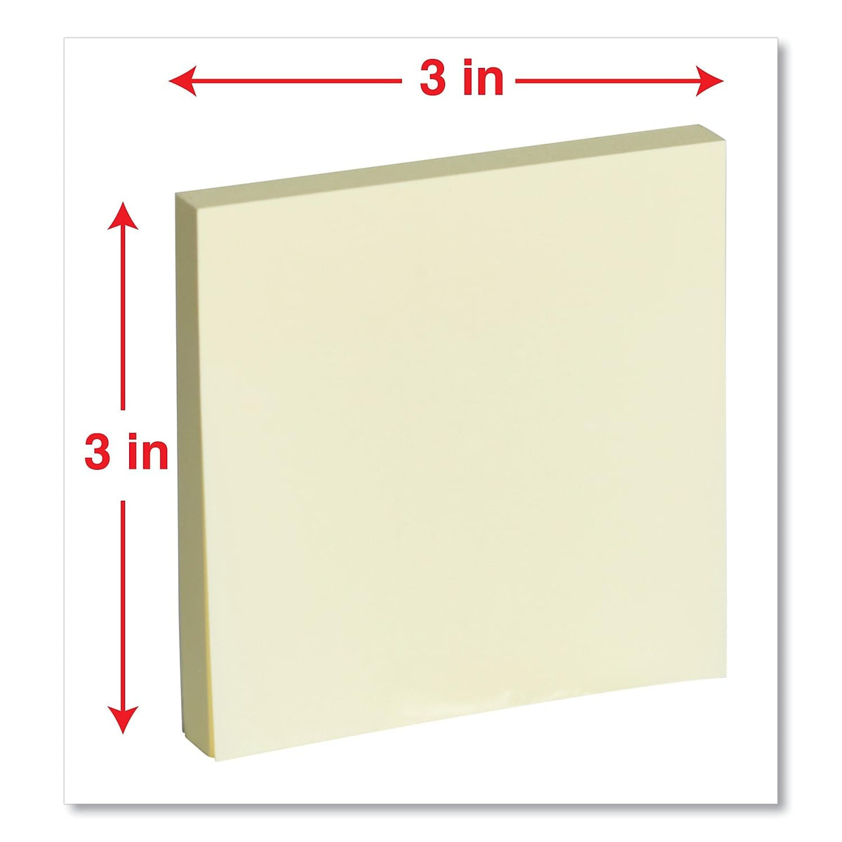 Universal 35664 Fan-Folded Pop-Up Notes, 3 x 3, Yellow, 100-Sheet/Pad, 12/Pack