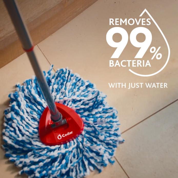 O-Cedar RinseClean Spin Mop Microfiber Refill, 1 CT (Pack of 2)