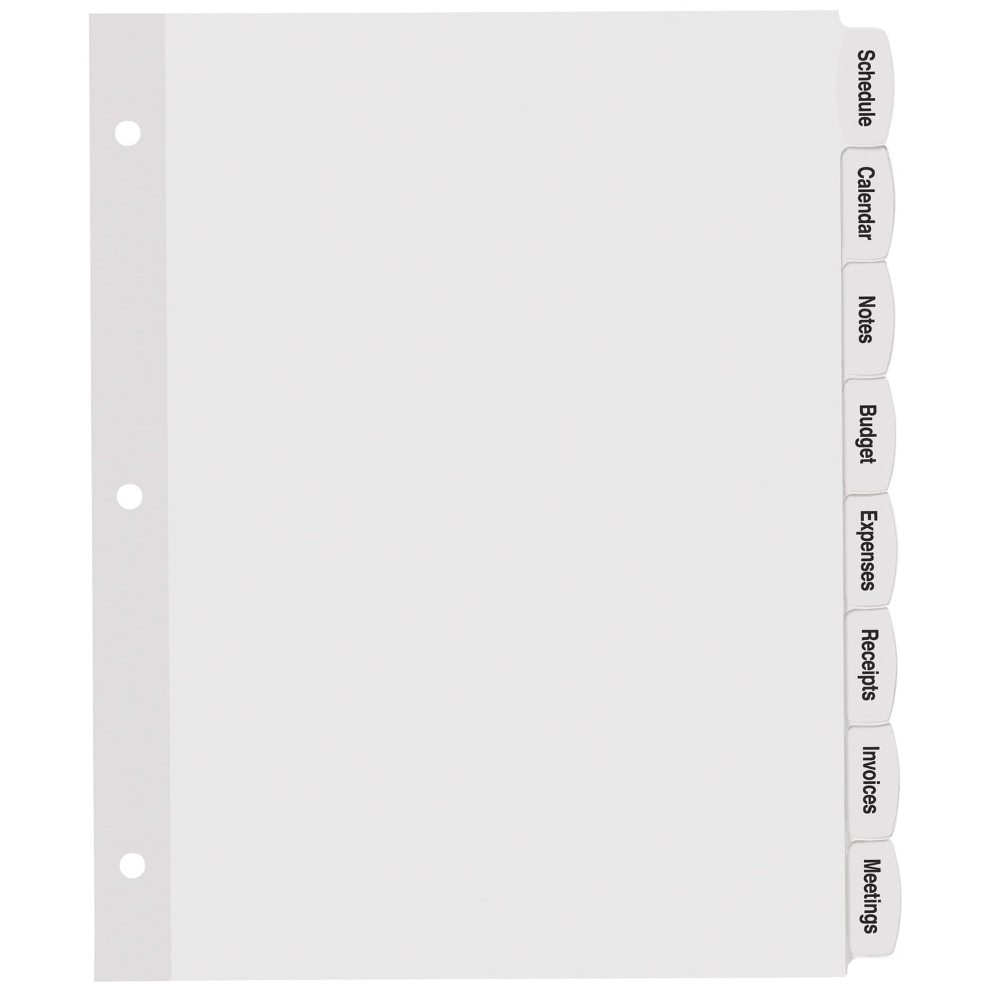 Avery Big Tab Printable White Label Dividers with Easy Peel, 8 Tabs, 4 Sets (14433)
