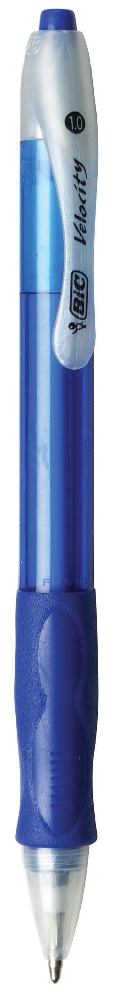 BIC Velocity Retractable Ballpoint Pens, Medium Point (1.0 mm), Blue Ink Pens, 36-Count Pack