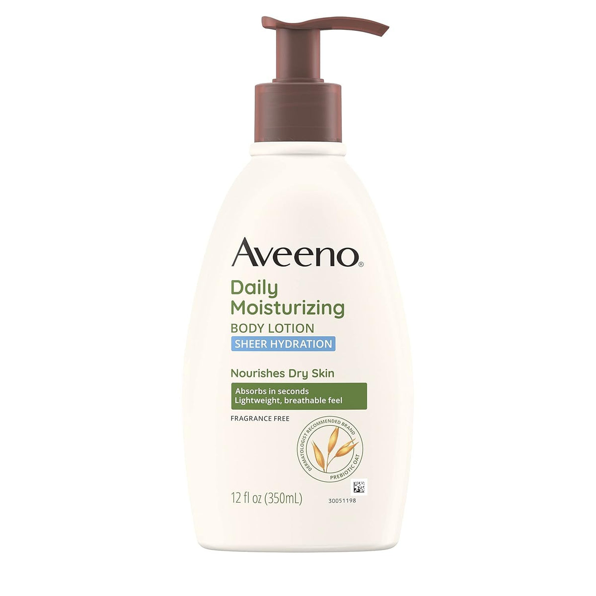Aveeno Active Naturals Sheer Hydration Daily Moisturizing Lotion 12 oz (Pack of 6)