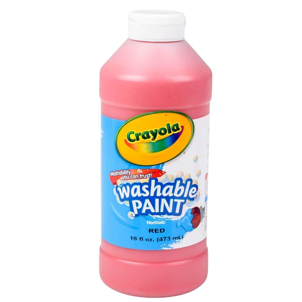 Crayola Washable Paint, Red, 16 oz.