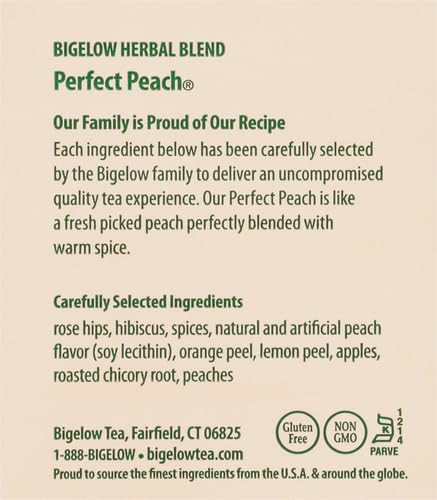 Bigelow Tea Peach Tea, 20 Count