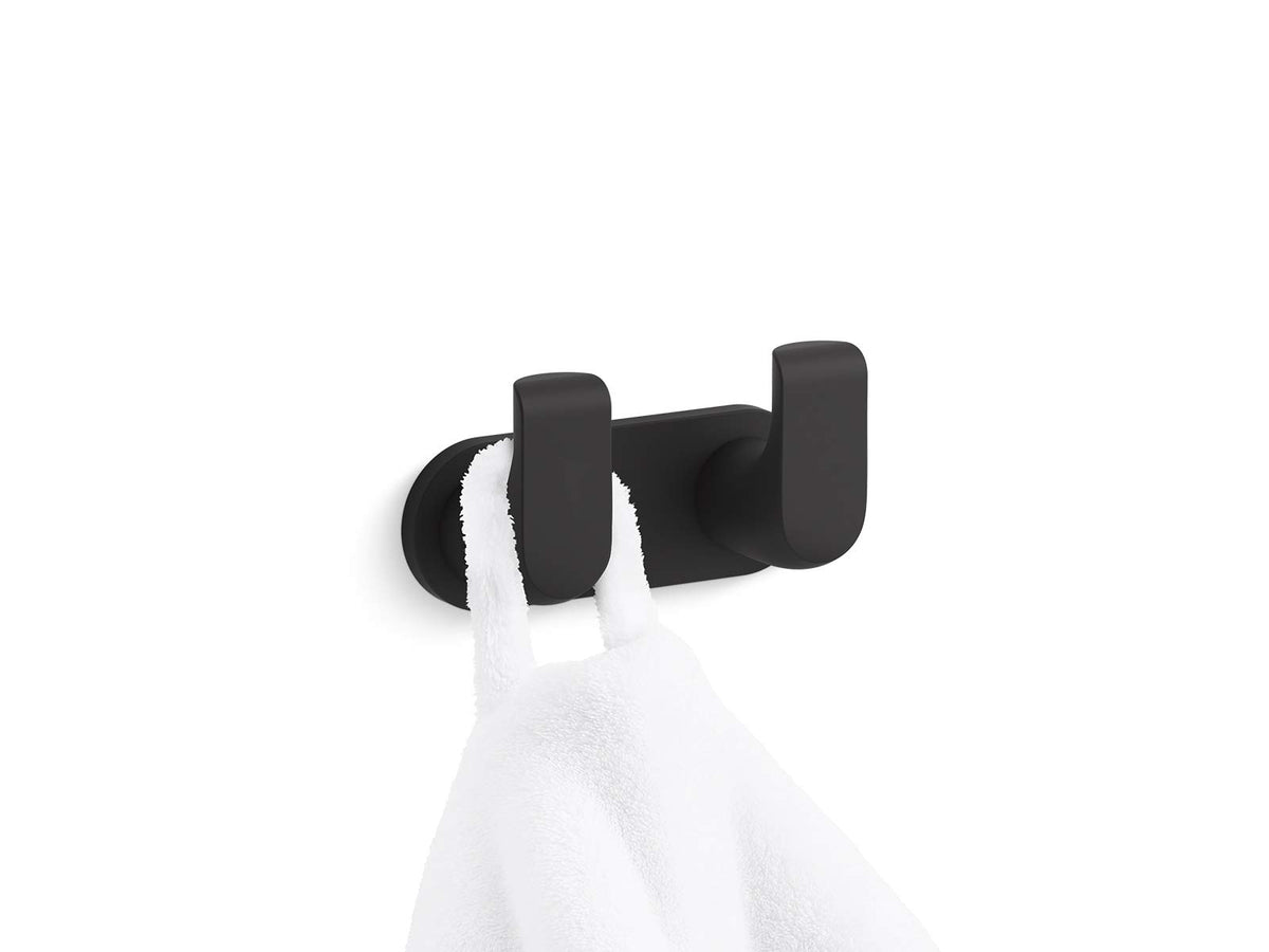 KOHLER Avid Double Robe Hook Rack