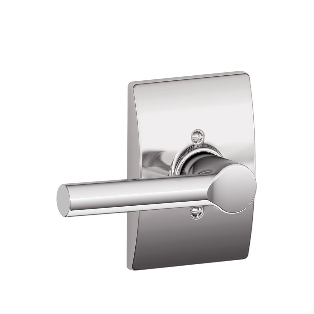 SCHLAGE Broadway Lever with Century Trim Non-Turning Lock, Bright Chrome (F170 BRW 625 CEN)