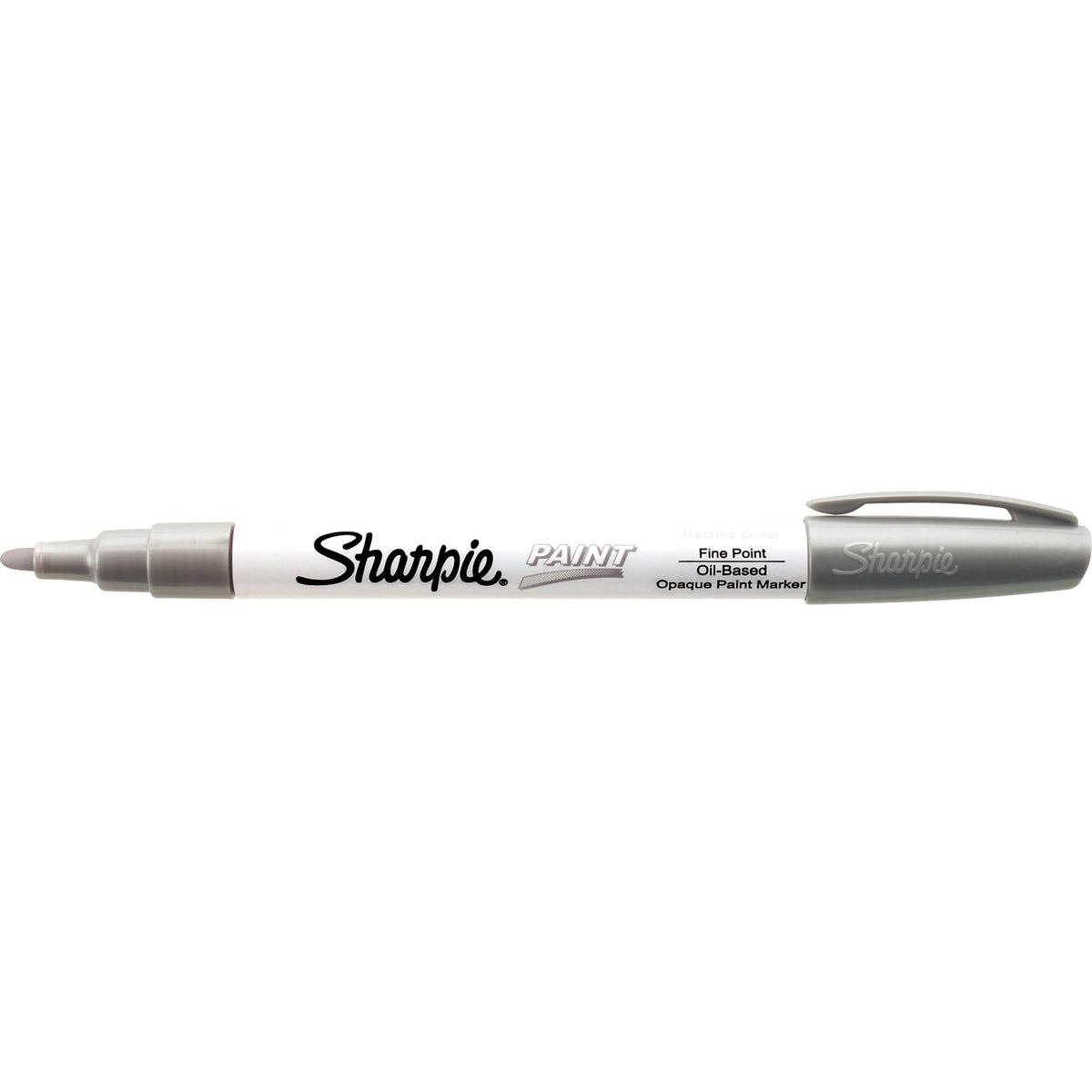 Sharpie Br&s Paint Marker, Oil Base, Permanent, Fine Point, Silver (35545)