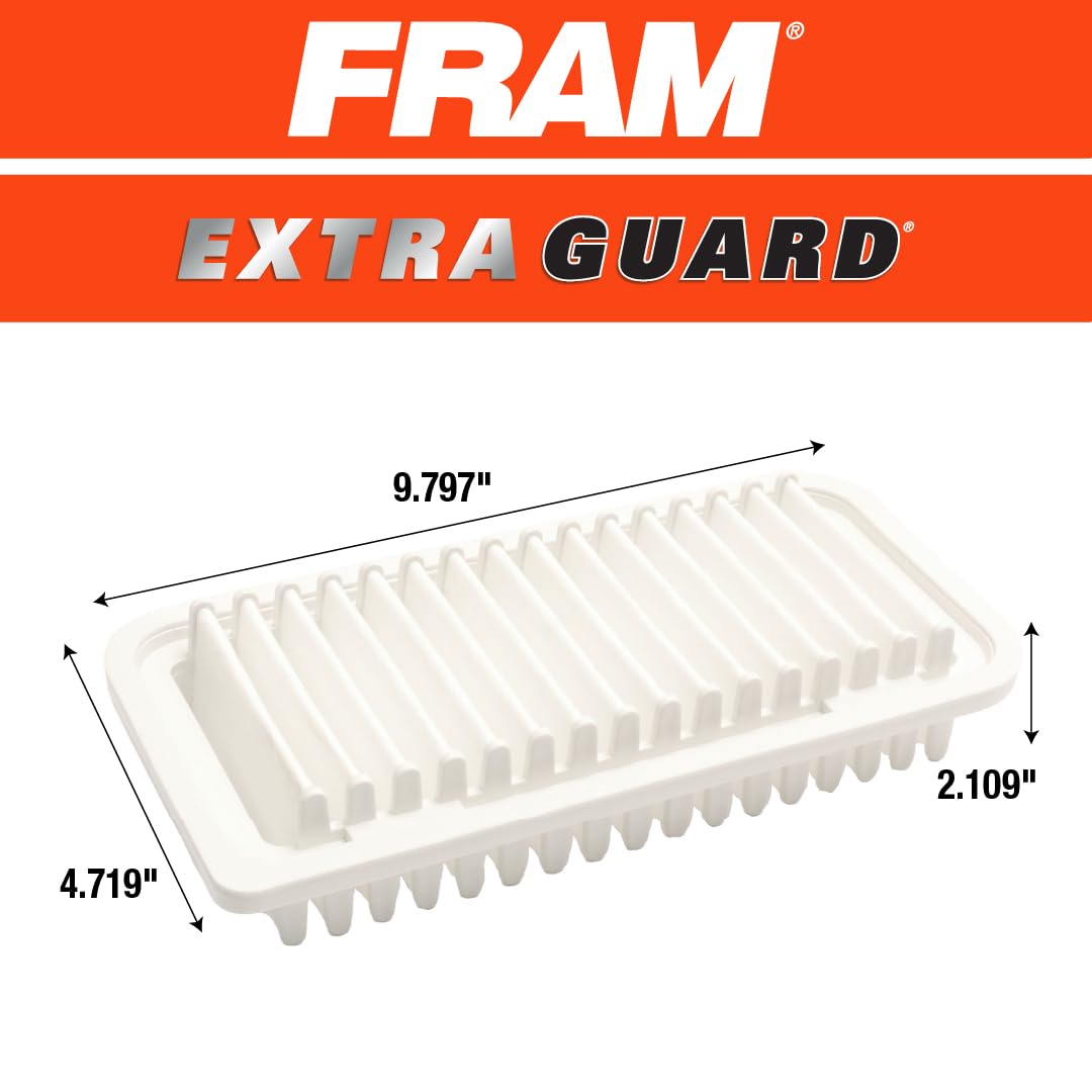 FRAM Extra Guard CA9115 Replacement Engine Air Filter for Select Toyota, Scion and International Models, Provides Up to 12 Months or 12,000 Miles Filter Protection
