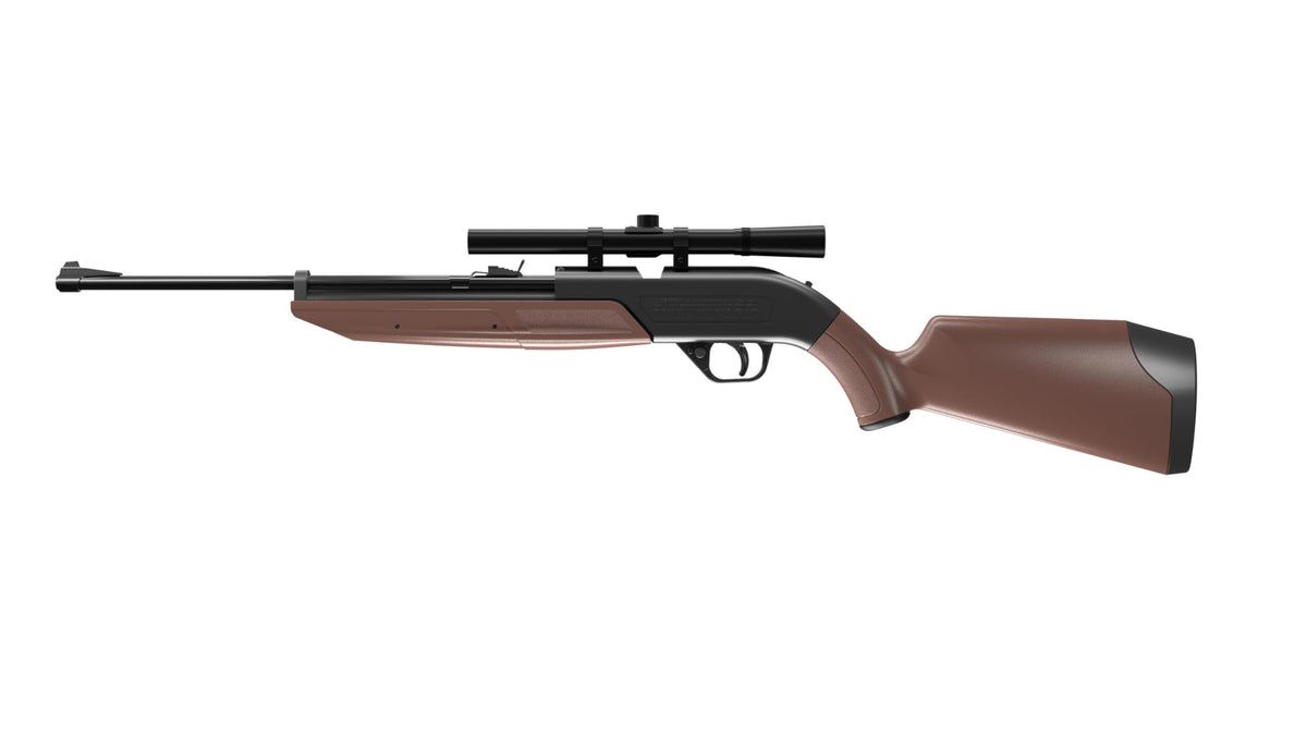 Crosman 760BKT Pump Master .177-Caliber Pellet/BB Air Rifle Kit,Brown