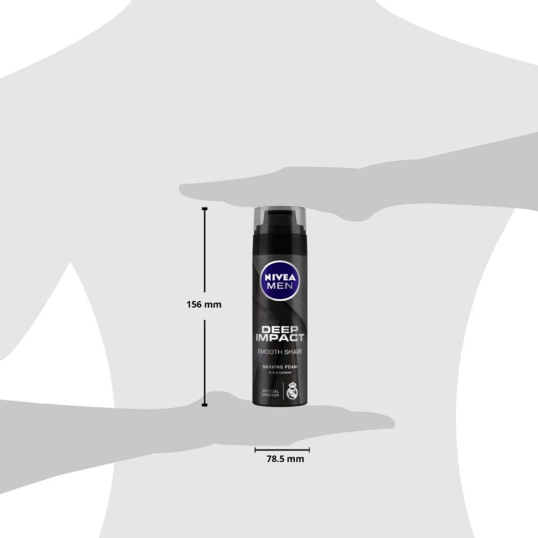 Nivea Men Deep Impact Smooth Shave Shaving Foam, 200ml - India