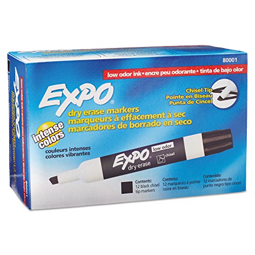 SAN80001 - Expo Dry Erase Chisel Point Markers 12PK