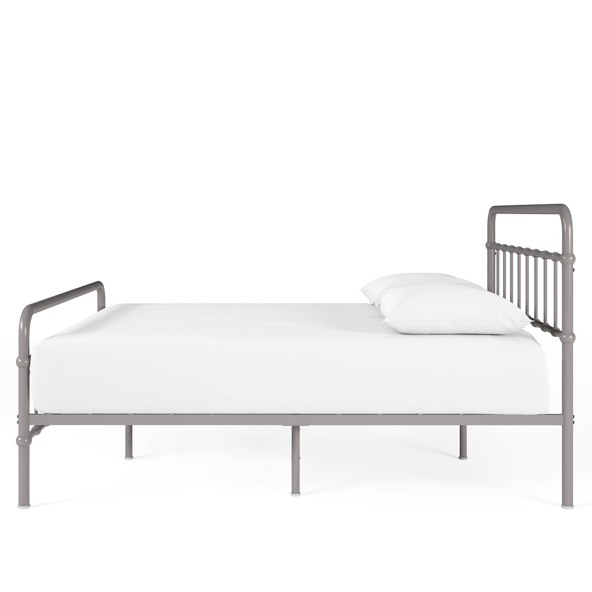 ZINUS Florence Metal Platform Bed Frame, Mattress Foundation, No Box Spring Needed, Easy Assembly, Grey, Twin