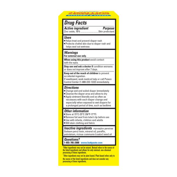 BOUDREAUX'S Butt Paste, Diaper Rash Ointment, Tube 4 Oz, 2 Count