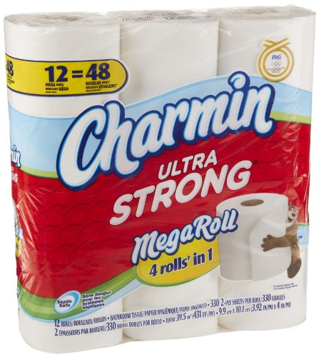 Charmin Ultra Strong Mega Roll Toilet Paper, 12 Count