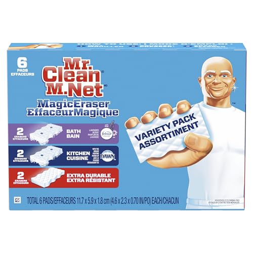 Mr. Clean Magic Eraser Variety Pack Assortment Cleaning Pads, 6 count