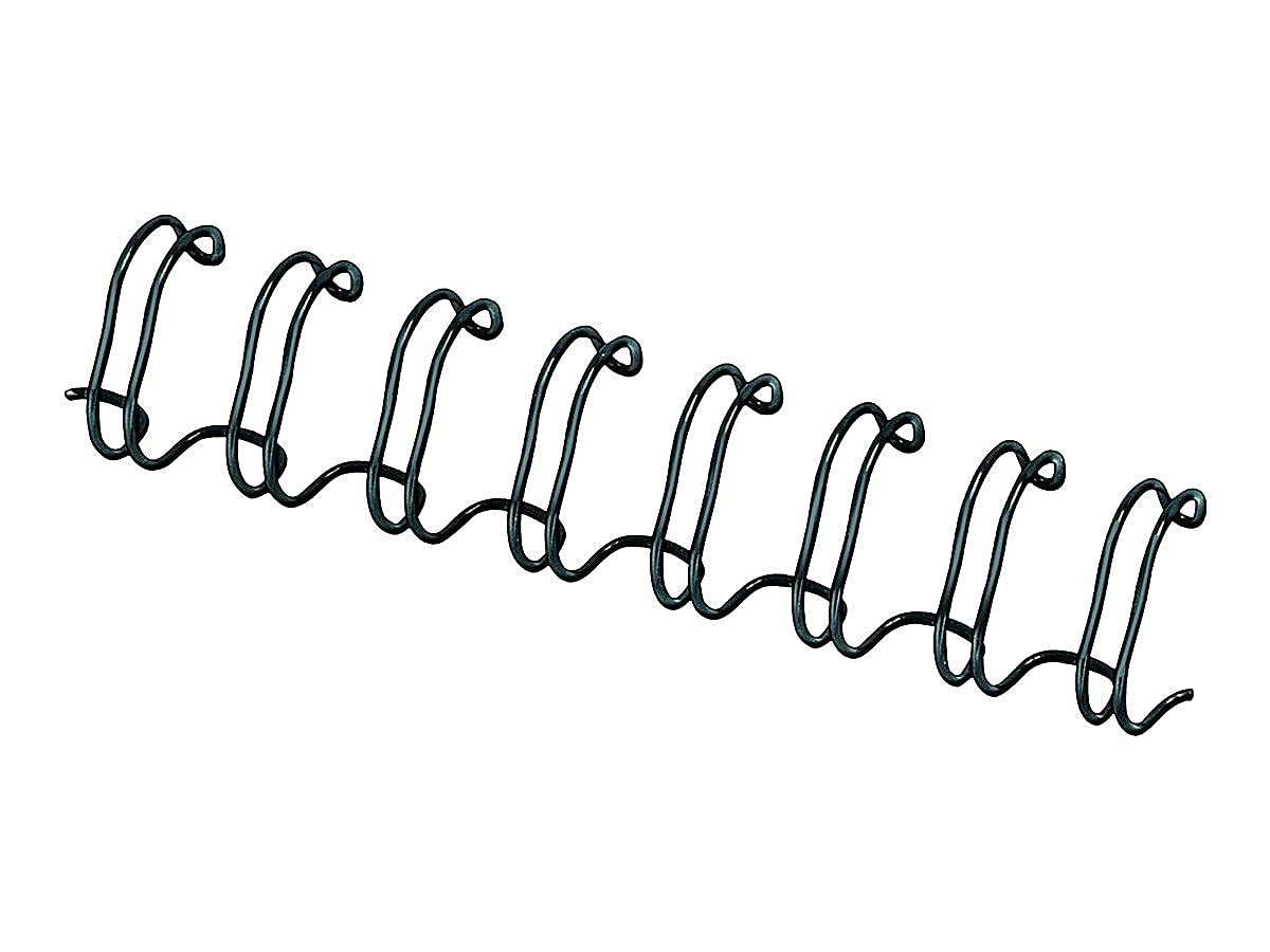 Fellowes Wire Binding Spines, 1/2 Inch Diameter, Black, 100 Sheets, 25 Pack (5255401)