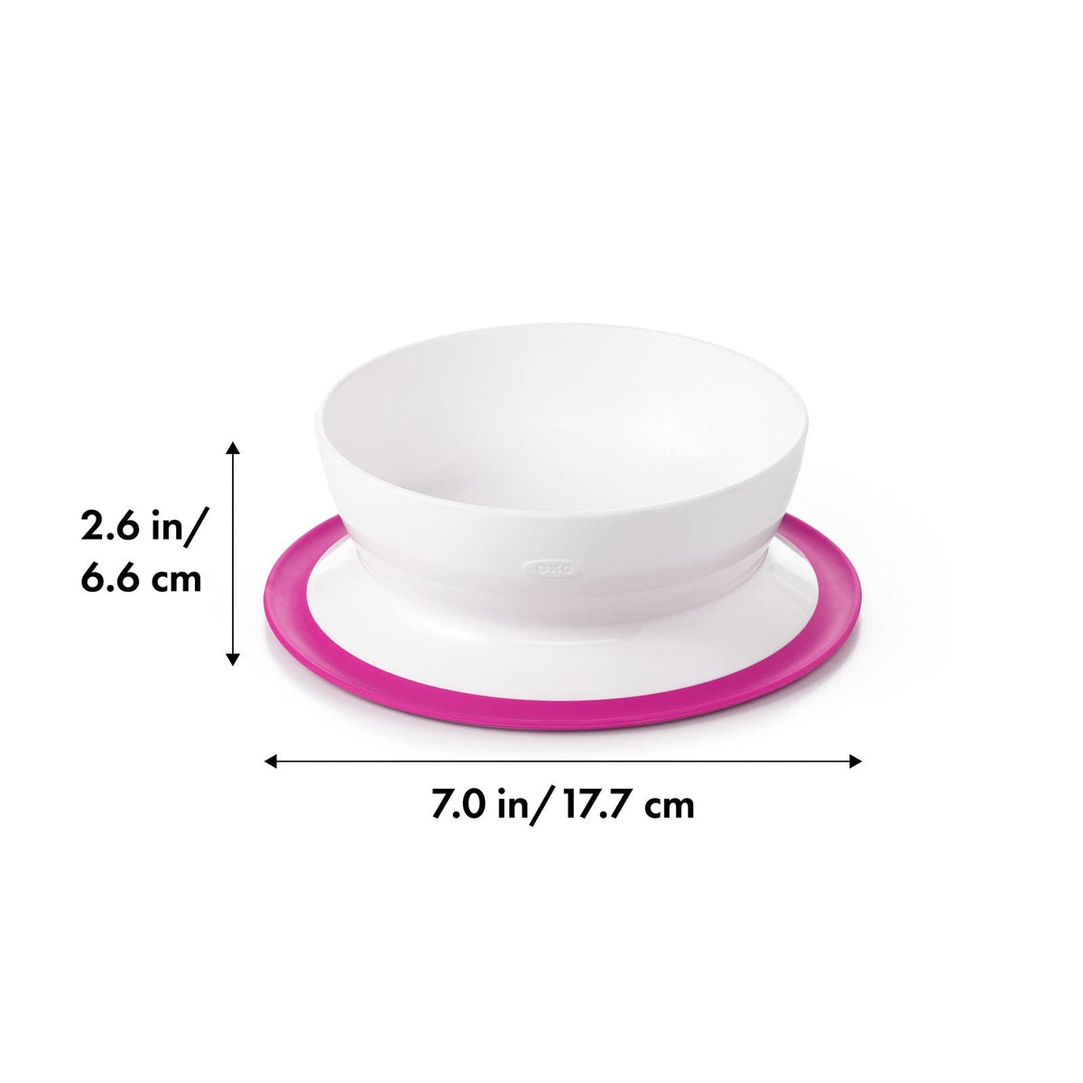 OXO Tot Stick & Stay Suction Bowl - Pink