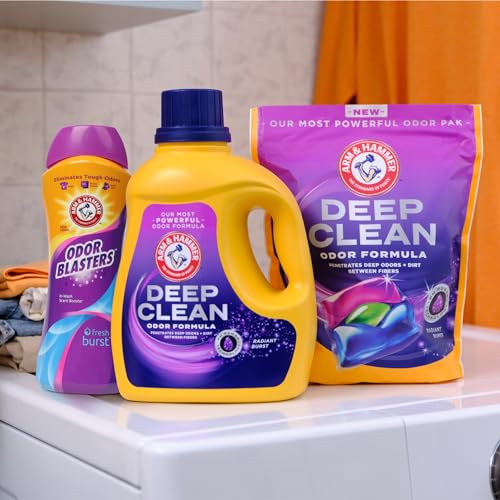 ARM & HAMMER Deep Clean Odor Formula, Liquid Laundry Detergent, 102 fl oz​, 68 Loads