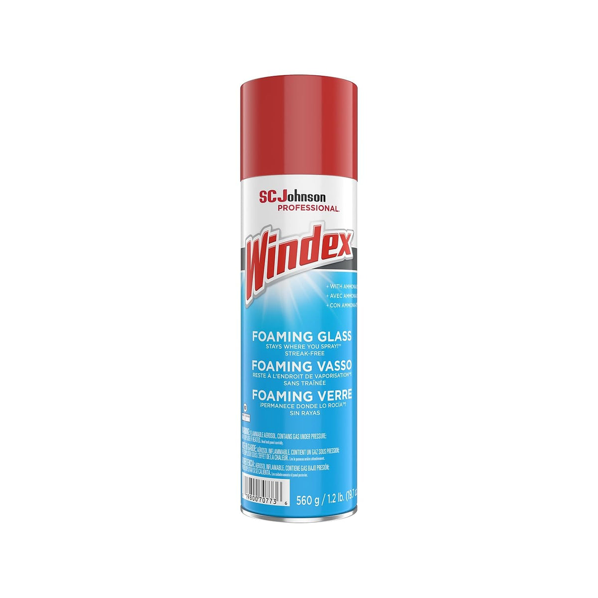 Windex Foaming Glass Cleaner, Fresh, 20 oz Aerosol Spray