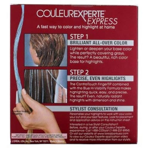 L'Oreal Paris Couleur Experte 2-Step Home Hair Color and Highlights Kit, French Ã‰clair