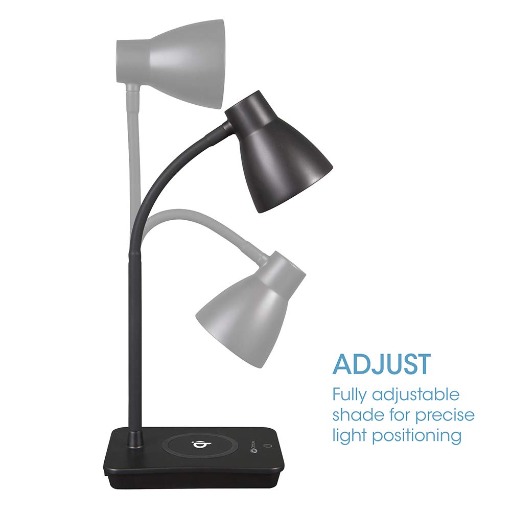 OttLite Infuse LED Desk Lamp with Wireless Charging