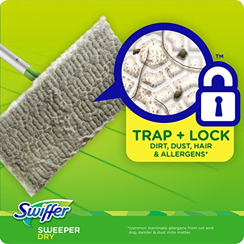 Swiffer Sweeper Dry Sweeping Pad Multi Surface Refills for Dusters Floor Mop, Gain, 16 Count (Packaging May Vary)
