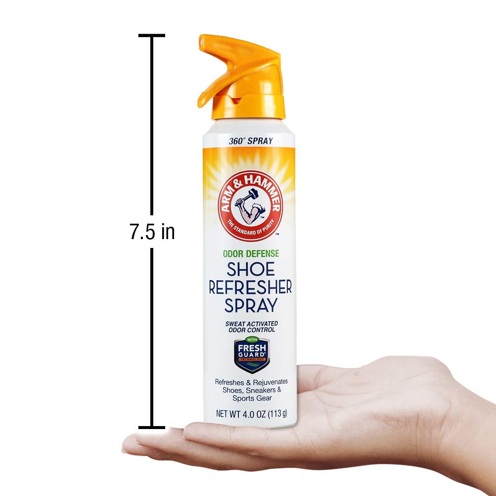 Arm & Hammer Odor Defense Shoe Refresher Spray, Fresh Scent, 4 oz
