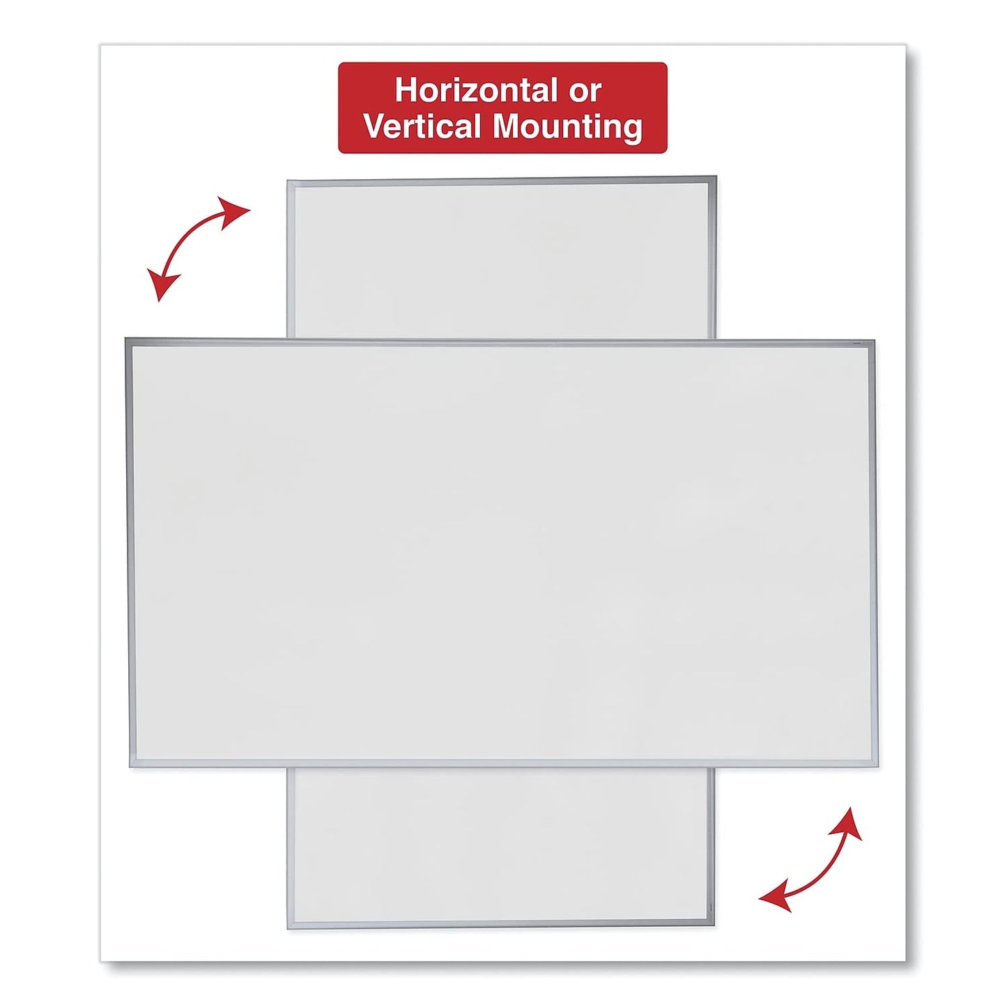 Universal 43626 Dry Erase Board, Melamine, 72 x 48, Satin-Finished Aluminum Frame