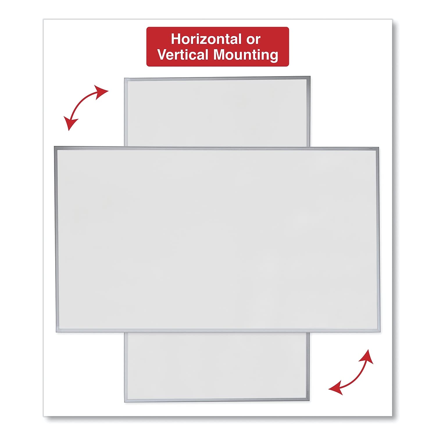 Universal 43626 Dry Erase Board, Melamine, 72 x 48, Satin-Finished Aluminum Frame
