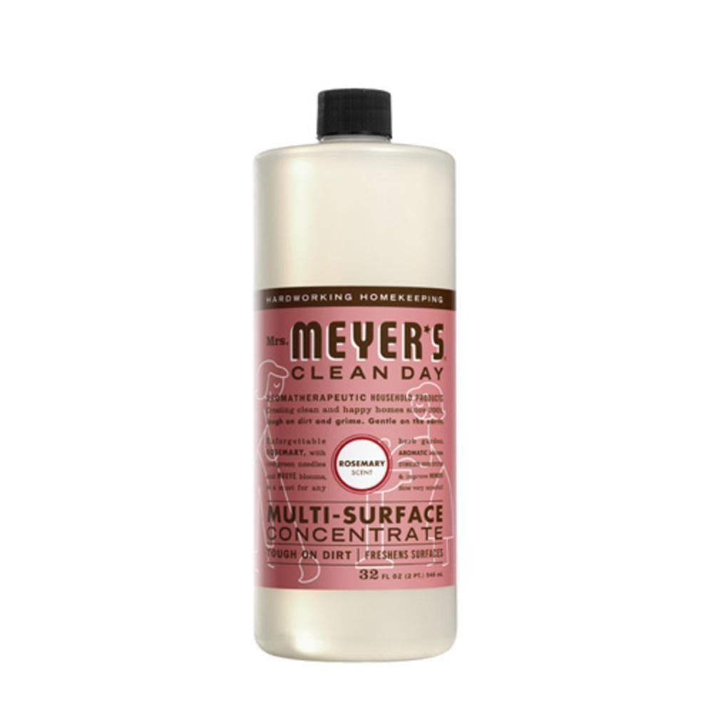 Mrs. Meyer's Multi Surface Concentrate, Rosemary, 32 Ounce (Pack of 5)