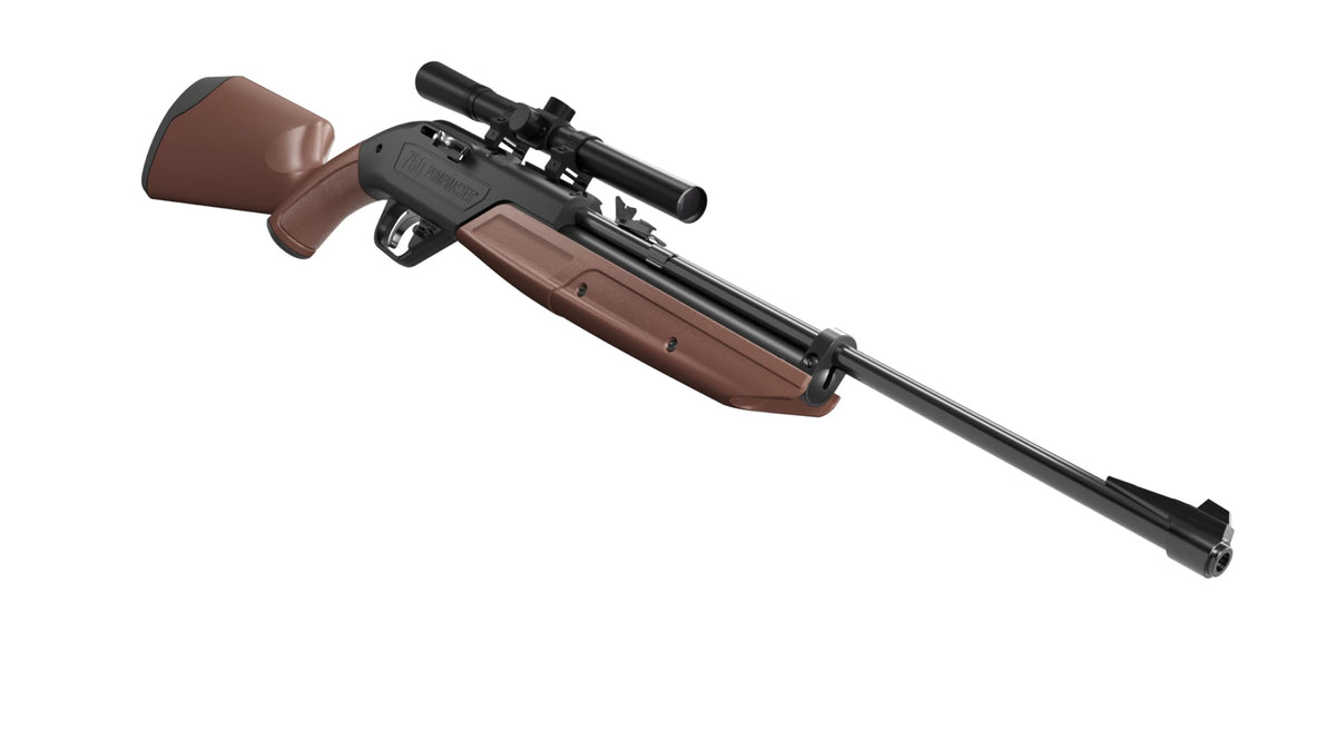 Crosman 760BKT Pump Master .177-Caliber Pellet/BB Air Rifle Kit,Brown