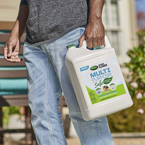 Scotts Outdoor Cleaner Multi Purpose Formula: Concentrate, Bleach-Free, Use on Decks, Siding, Stone and Patio Furniture, 2.5 gal.