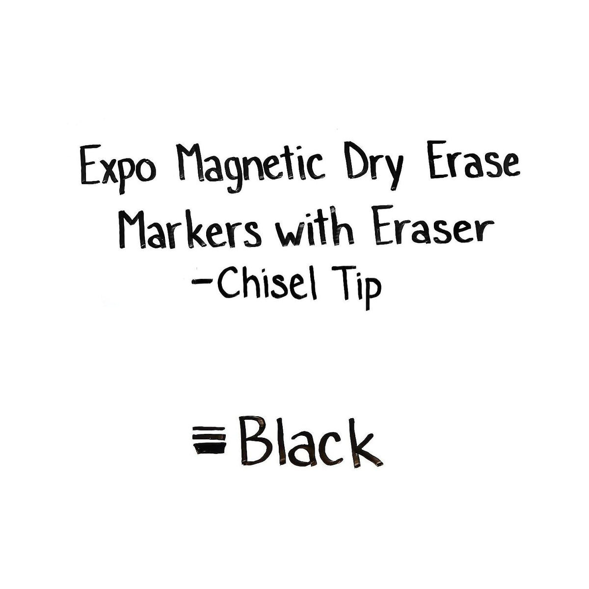 EXPO 1944729 Magnetic Dry Erase Marker Chisel Tip Black 4/Pack