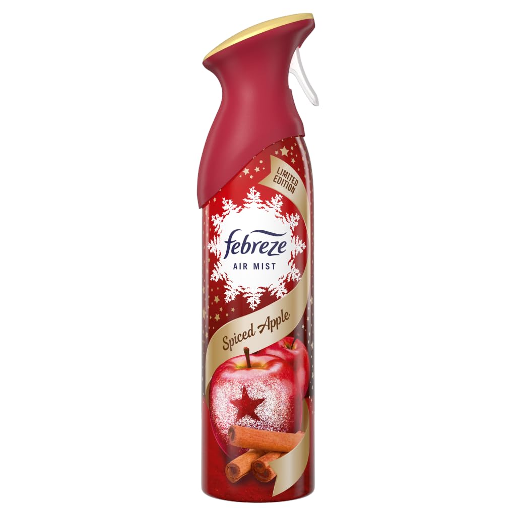 Febreze Air Mist Air Freshener Spray, Winter Collection Limited Edition, Spiced Apple Scent, 10.1 oz. (Pack of 3)