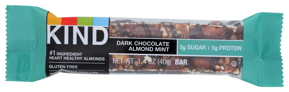 KIND Nuts & Spices bvshv Bars - Dark Chocolate Almond Mint - 6 Count