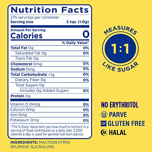 Splenda, No Calorie Sweetener, 9.7 oz
