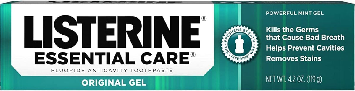 Listerine Essential Care Powerful Mint Toothpaste Gel, 4.2 oz